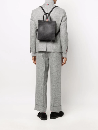 Thom Browne Small Multifunctional Lock-detail Backpack In Black
