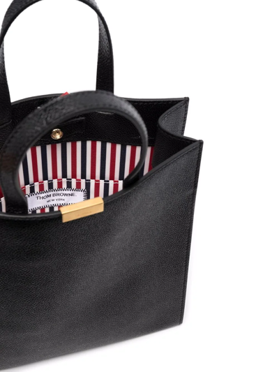 Thom Browne Small Multifunctional Lock-detail Backpack In Black