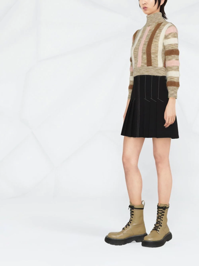 Dsquared2 Striped Crop Jumper In Pink