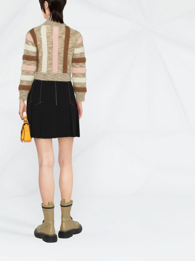 Dsquared2 Striped Crop Jumper In Pink