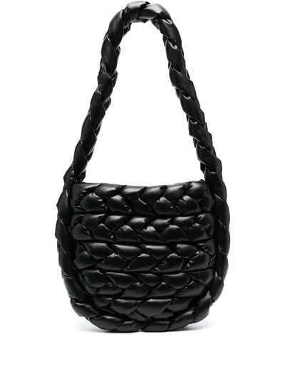 Shop A.w.a.k.e. Pernille Intreccio Faux-leather Bag In Schwarz