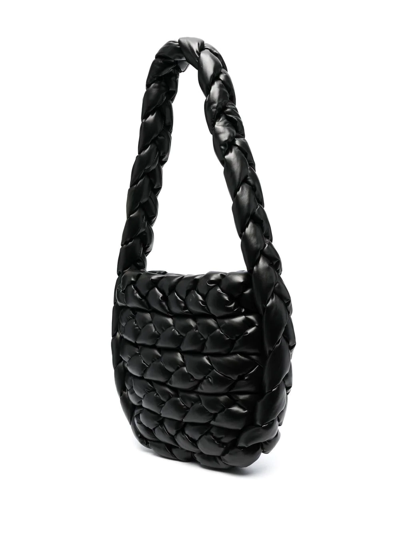 Shop A.w.a.k.e. Pernille Intreccio Faux-leather Bag In Schwarz