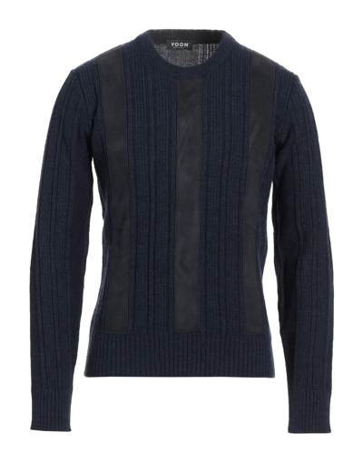 Shop Yoon Man Sweater Blue Size 44 Acrylic, Virgin Wool