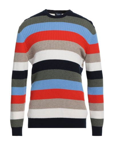 Shop Drumohr Man Sweater Midnight Blue Size 44 Cashmere