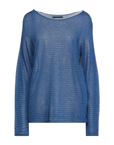 Shop Massimo Rebecchi Woman Sweater Blue Size M Viscose, Polyamide, Lurex