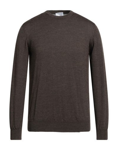 Shop Spadalonga Sweaters In Dark Brown
