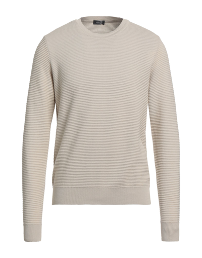 Shop Rossopuro Man Sweater Beige Size 5 Cotton