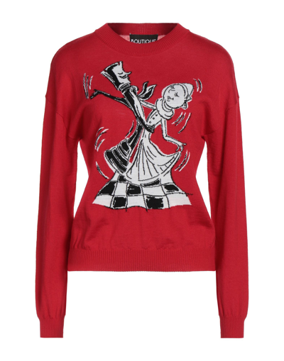 Shop Boutique Moschino Sweaters In Red