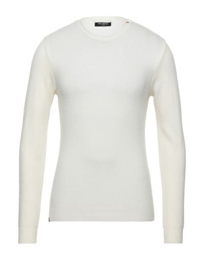 Shop Paul Miranda Man Sweater White Size Xxl Polyacrylic, Merino Wool, Polyamide, Elastane