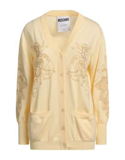 Moschino Cardigans In Light Yellow
