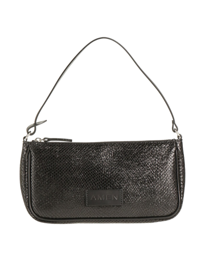 Shop Amen Woman Handbag Black Size - Goat Skin