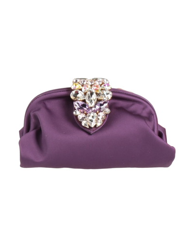 Shop Gedebe Handbags In Dark Purple