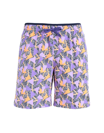Shop Nike 7 Volley Short - W/full Mesh Man Beach Shorts And Pants Purple Size S Recycled Polyamide