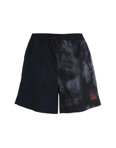 Shop Quiksilver X Stranger Things Qs Wo's Volley Upside Down Volley Woman Beach Shorts And Pants Black Si