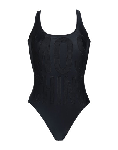 Shop Moschino Woman One-piece Swimsuit Black Size 8 Polyamide, Elastane, Polyester