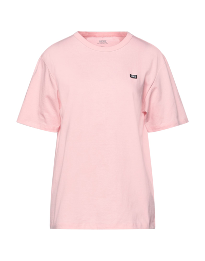 Shop Vans Woman T-shirt Pink Size L Cotton