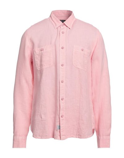 Shop Blauer Man Shirt Pink Size M Linen
