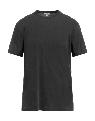 Shop James Perse Man T-shirt Steel Grey Size 1 Cotton