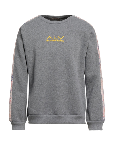 Shop Alv By Alviero Martini Man Sweatshirt Grey Size Xl Cotton, Polyester
