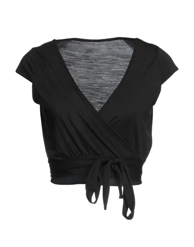 Shop Norba Woman Shrug Black Size L Wool, Recycled Polyester