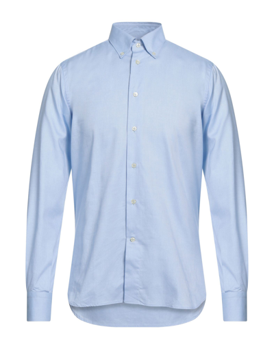 Shop Angelo Nardelli Man Shirt Sky Blue Size 15 Cotton