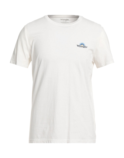 Shop Wrangler Man T-shirt White Size Xxl Cotton