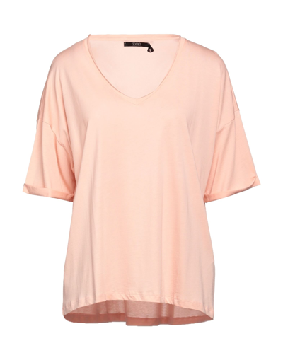 Shop Seventy Sergio Tegon Woman T-shirt Light Pink Size 10 Lyocell, Cotton