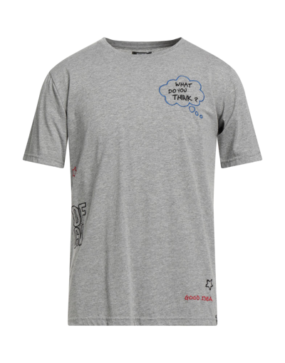 Shop Officina 36 Man T-shirt Light Grey Size L Cotton