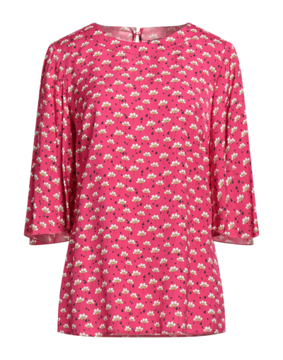 Shop 19.70 Nineteen Seventy Woman Top Fuchsia Size 8 Viscose In Pink