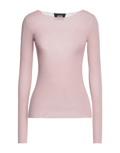 Shop Alpha Studio Woman T-shirt Blush Size 6 Viscose, Polyamide, Cashmere, Elastane