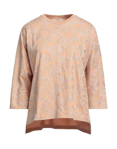 Shop Momoní Woman T-shirt Sand Size S Cotton, Polyester In Beige