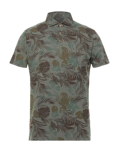 Shop Ferrante Man Polo Shirt Military Green Size 46 Cotton