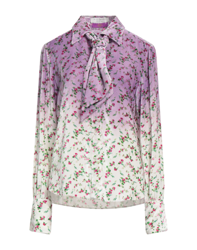 Shop Philosophy Di Lorenzo Serafini Woman Shirt Lilac Size 6 Viscose, Silk In Purple