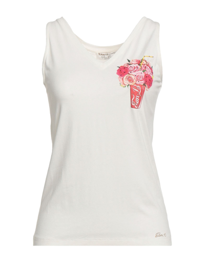 Shop Ean 13 Woman T-shirt Ivory Size 2 Viscose, Elastane In White