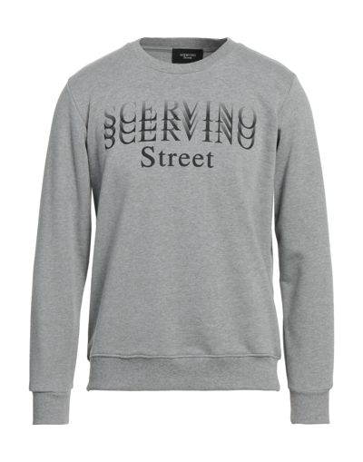 Shop Ermanno Scervino Man Sweatshirt Grey Size M Cotton