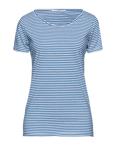 Shop Mr Massimo Rebecchi Woman T-shirt Azure Size Xl Cotton, Elastane In Blue