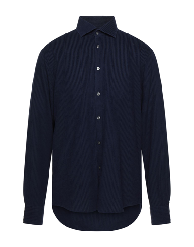 Shop North Star '68 Man Shirt Midnight Blue Size 16 ½ Cotton