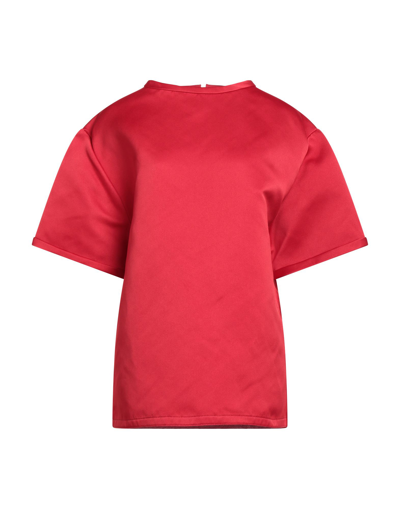 Shop Az Factory Woman Top Red Size 10 Polyester