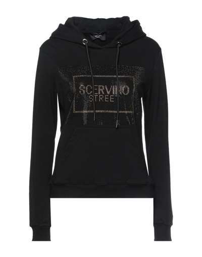 Shop Scervino Woman Sweatshirt Black Size S Cotton, Elastane