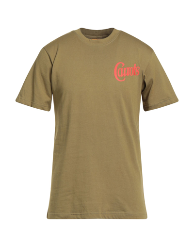 Shop Anwar Carrots Man T-shirt Military Green Size S Cotton