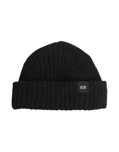 Shop Gcds Man Hat Black Size Onesize Acrylic, Alpaca Wool, Virgin Wool, Viscose