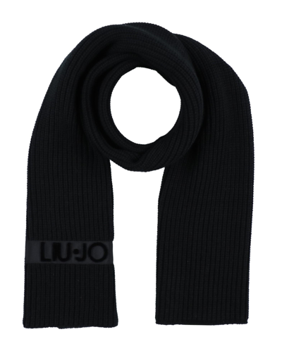 Shop Liu •jo Scarves In Black