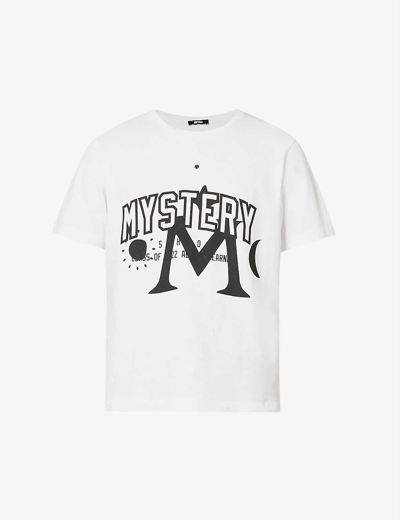 Shop Msftsrep Mystery School Cotton-jersey T-shirt In White
