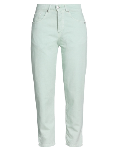 Shop Berna Woman Jeans Light Green Size 10 Cotton