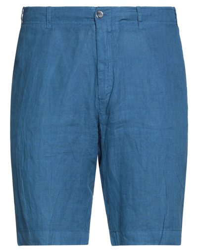 Shop Fedeli Shorts & Bermuda Shorts In Slate Blue