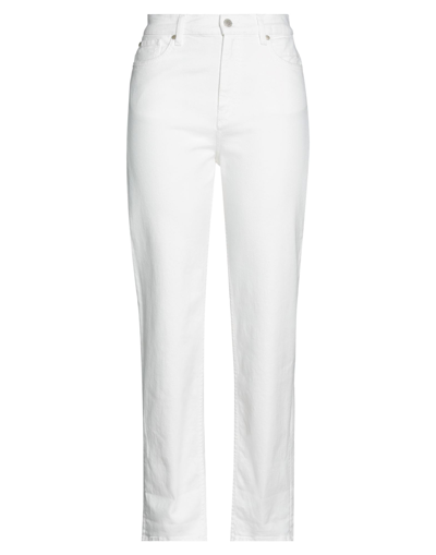 Shop Dorothee Schumacher Woman Jeans White Size 4 Cotton, Elastane