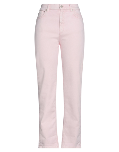 Shop Dorothee Schumacher Woman Jeans Light Pink Size 0 Cotton, Elastane