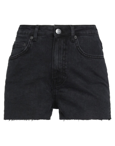 Shop Na-kd Woman Denim Shorts Black Size 10 Cotton, Elastane