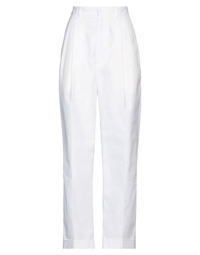 Shop Marni Woman Pants White Size 6 Polyester, Cotton