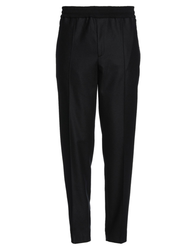 Shop Moncler Man Pants Black Size 36 Virgin Wool